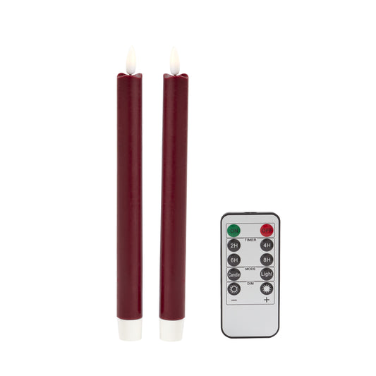 Cherry Wax LED Candles - Set of 2