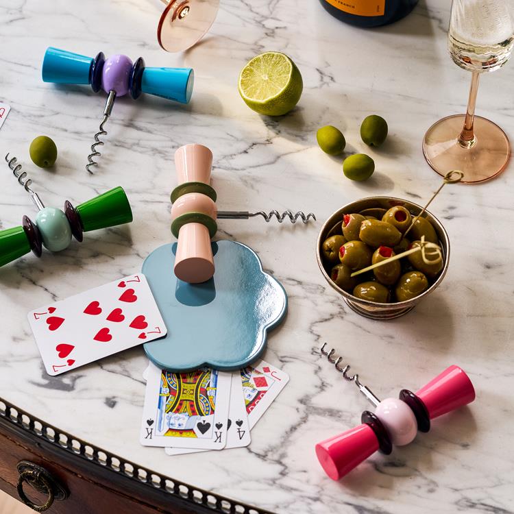 Bow Tie Corkscrew Leaf & Eau de Nil - Addison Ross Ltd UK