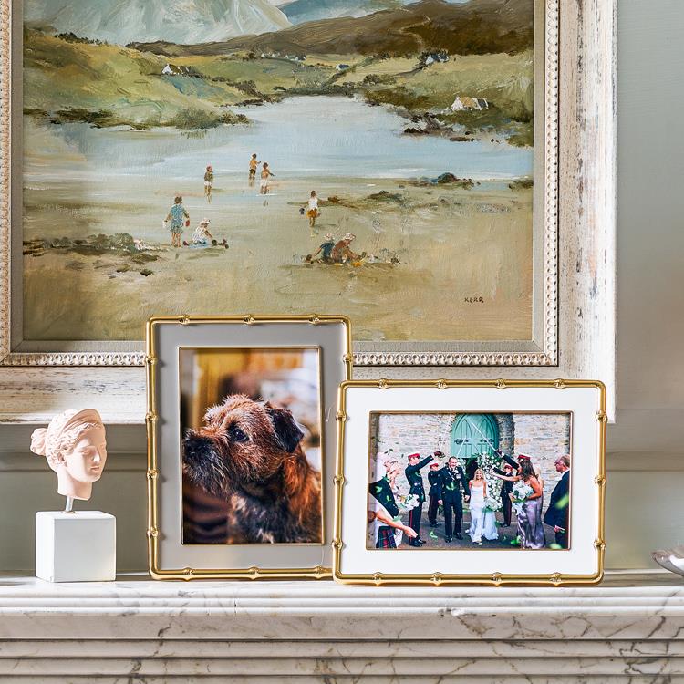 Chiffon & Gold Bamboo Photo Frame - Addison Ross Ltd UK