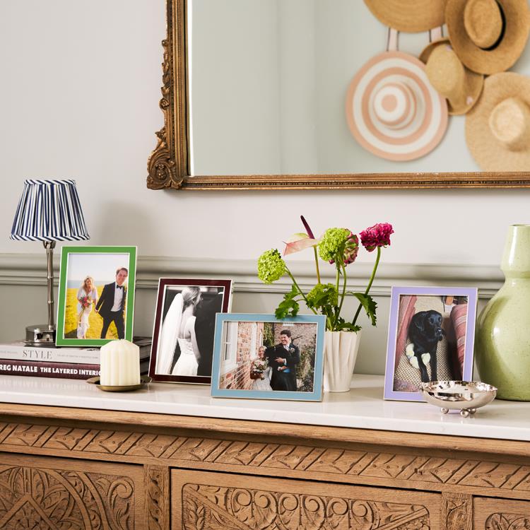 Lilac Enamel & Silver Frame - Addison Ross Ltd UK