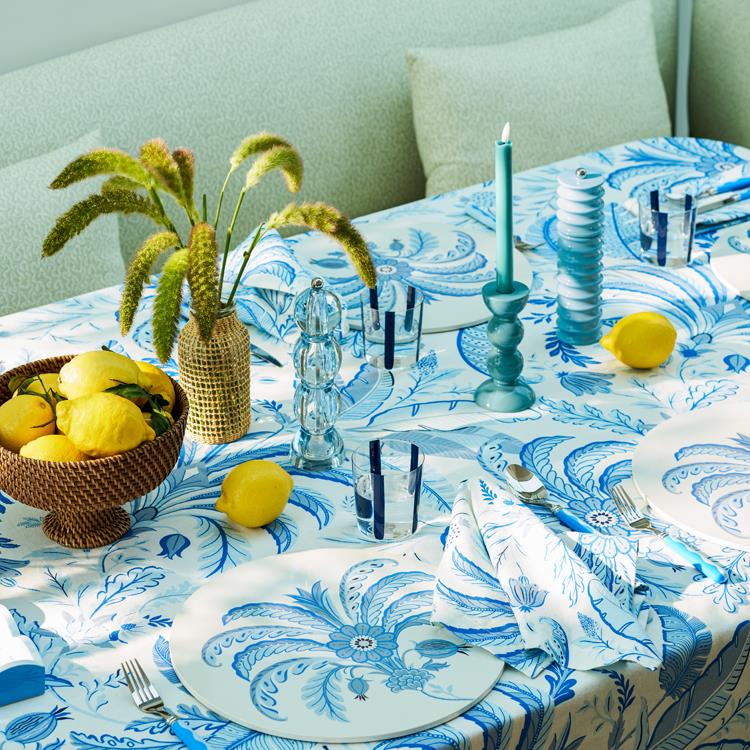 Palm Beach Blue Napkins – Set of 4 - Addison Ross Ltd UK