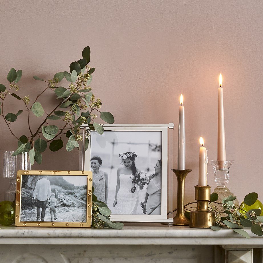 Acrylic & Silver Pillar Photo Frame - Addison Ross Ltd UK