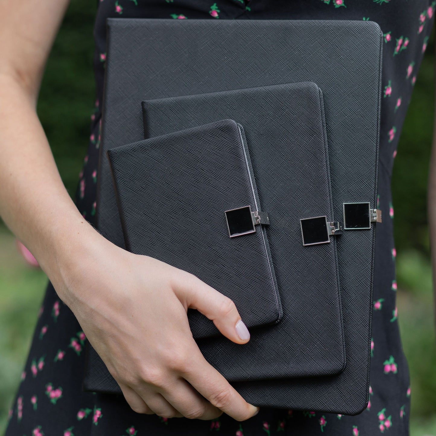 Black & Silver A6 Notebook - Addison Ross Ltd UK