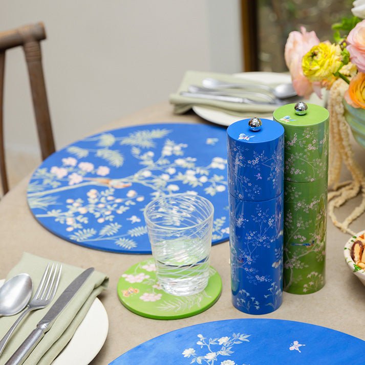 Blue Chinoiserie Salt or Pepper Mill - Addison Ross Ltd UK