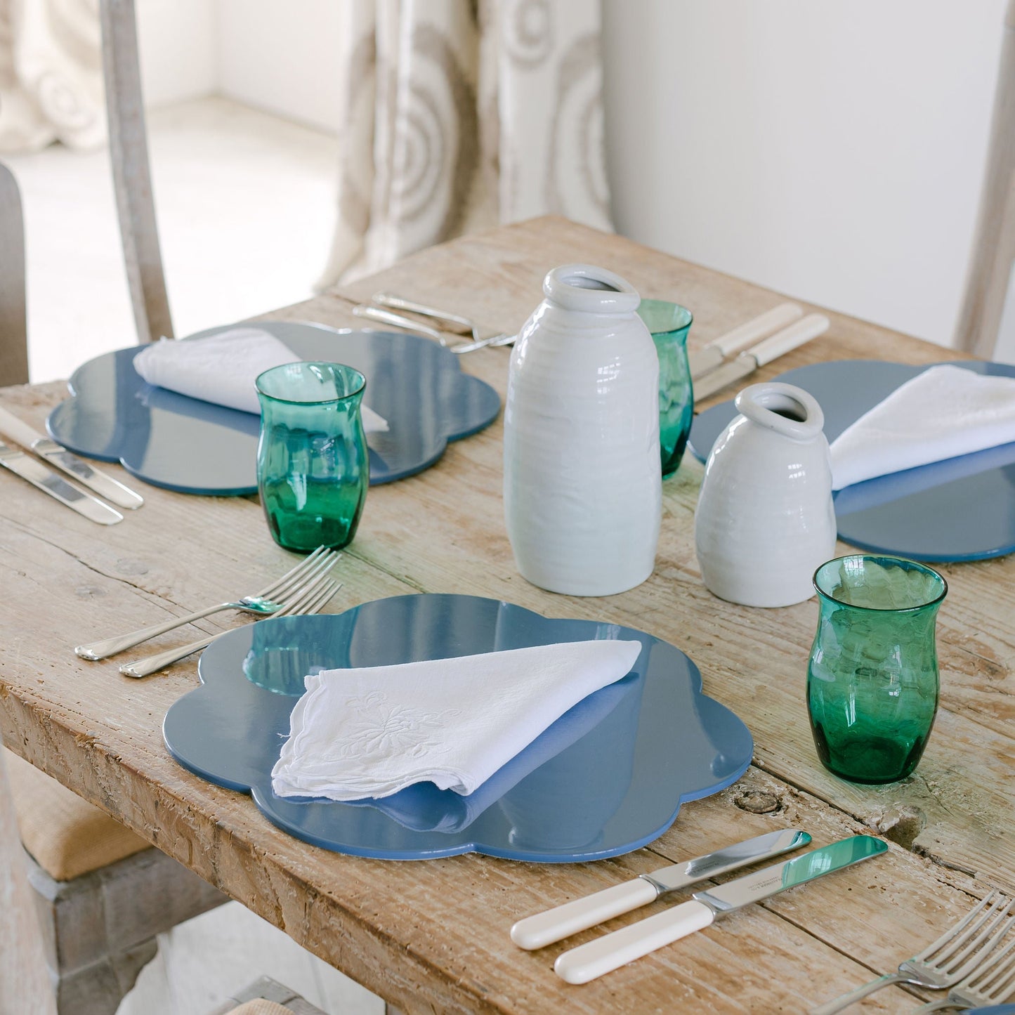 Denim Lacquer Placemats – Set of 4 - Addison Ross Ltd UK