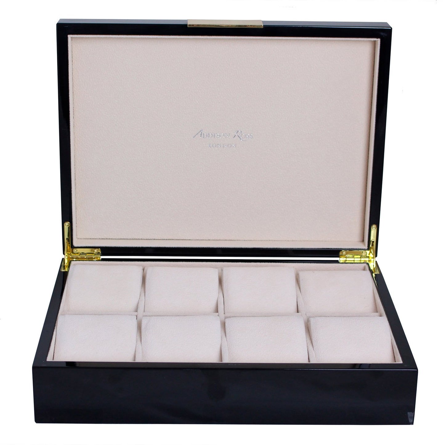 Large Black & Gold Watch Box - Addison Ross Ltd UK