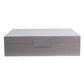 Large Chiffon Grey & Silver Watch Box - Addison Ross Ltd UK