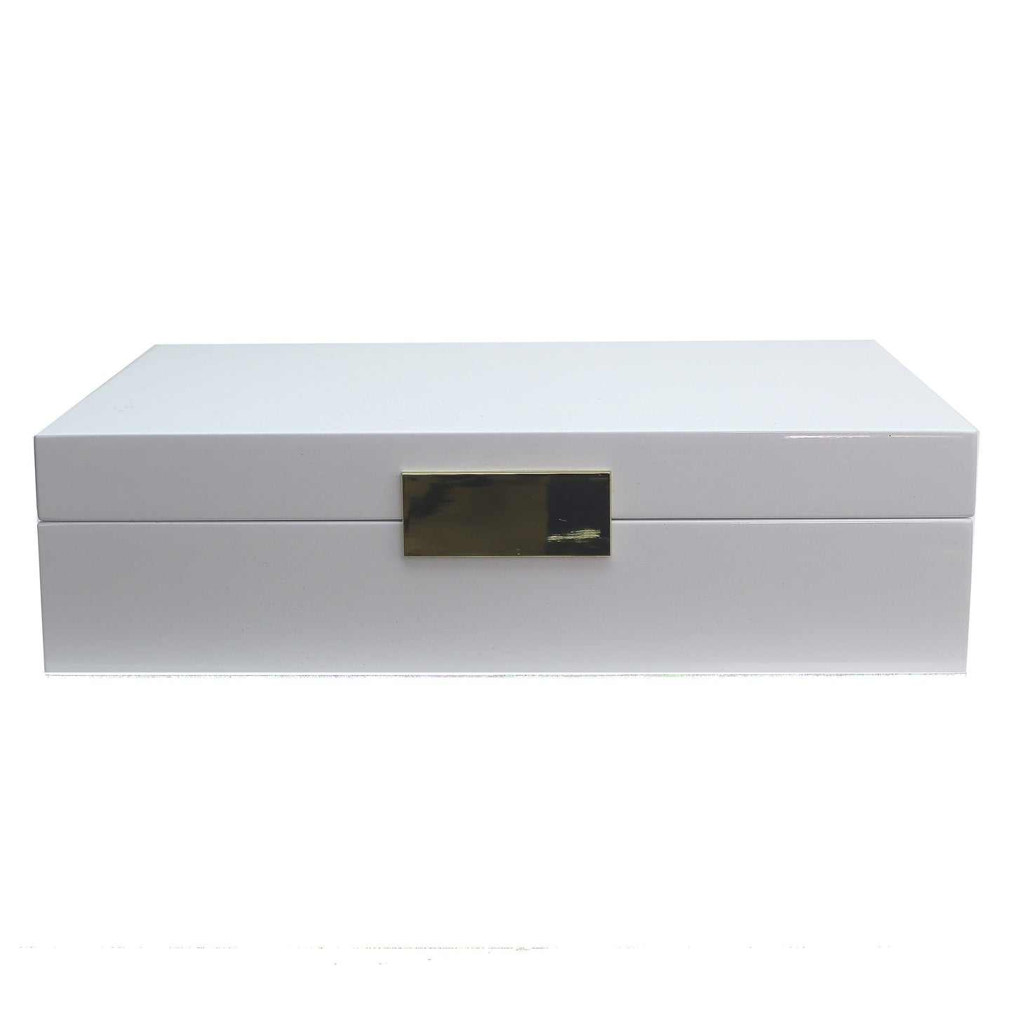 Large White Jewellery Box with Silver - Addison Ross Ltd UK