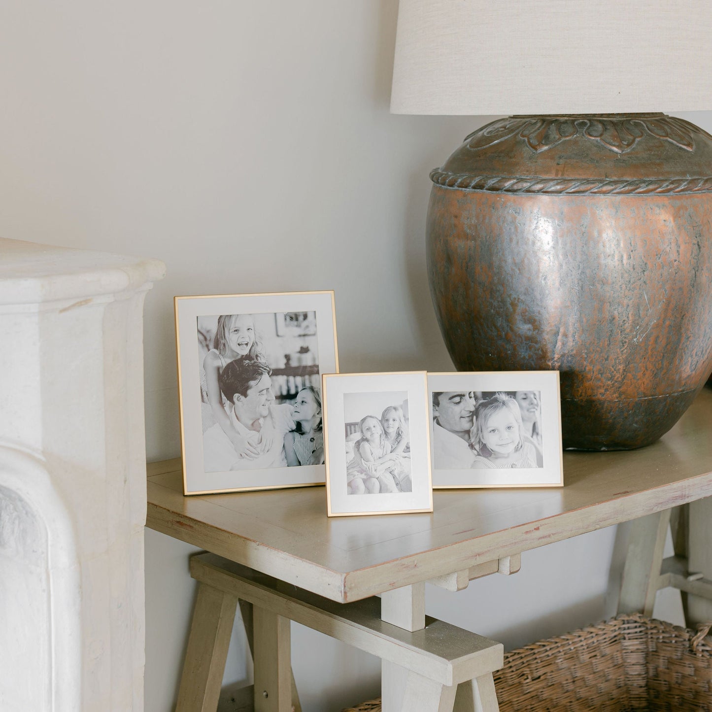 Matte Gold Photo Frame with Mount - Addison Ross Ltd UK