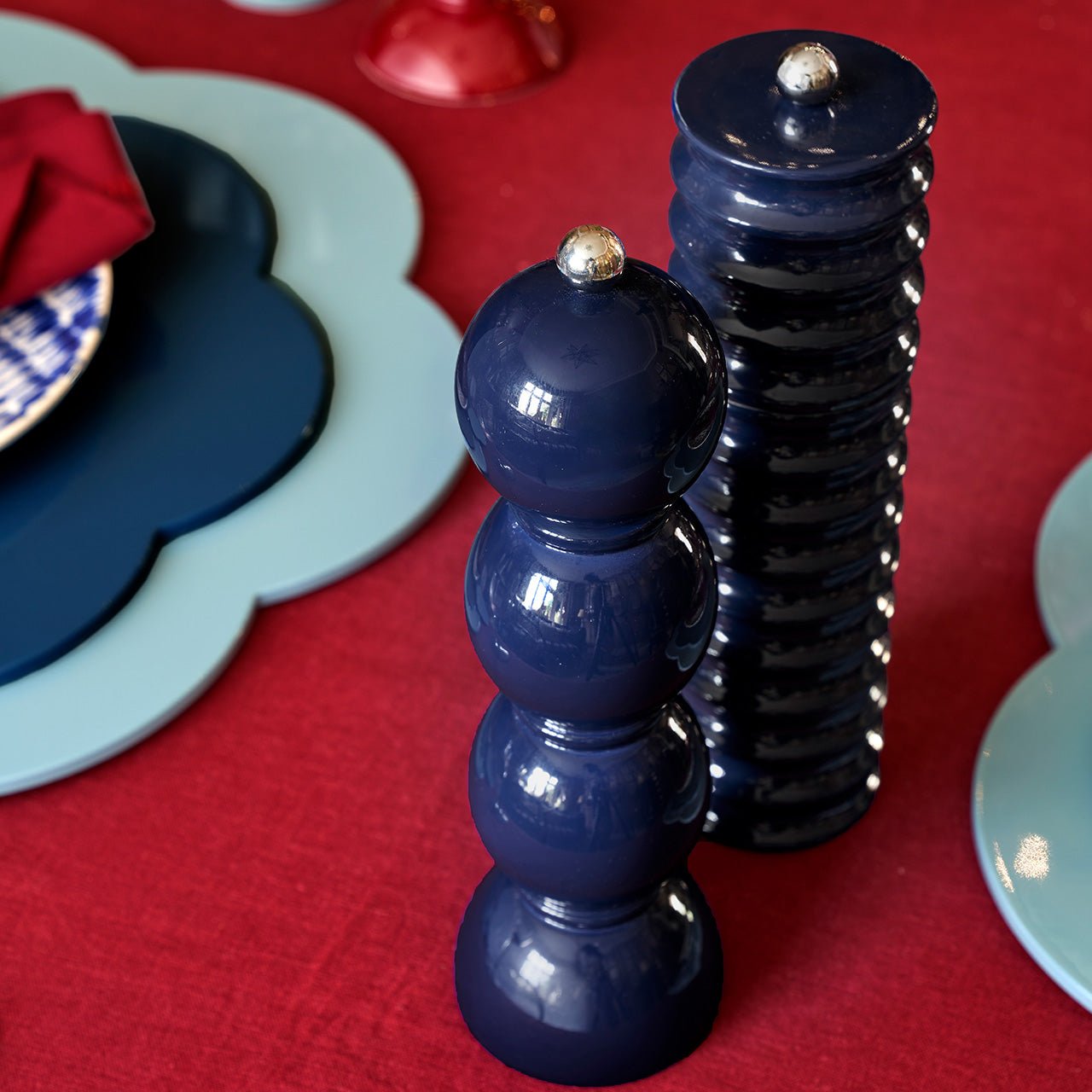 Navy Twister Salt and Pepper Grinder - Addison Ross Ltd UK