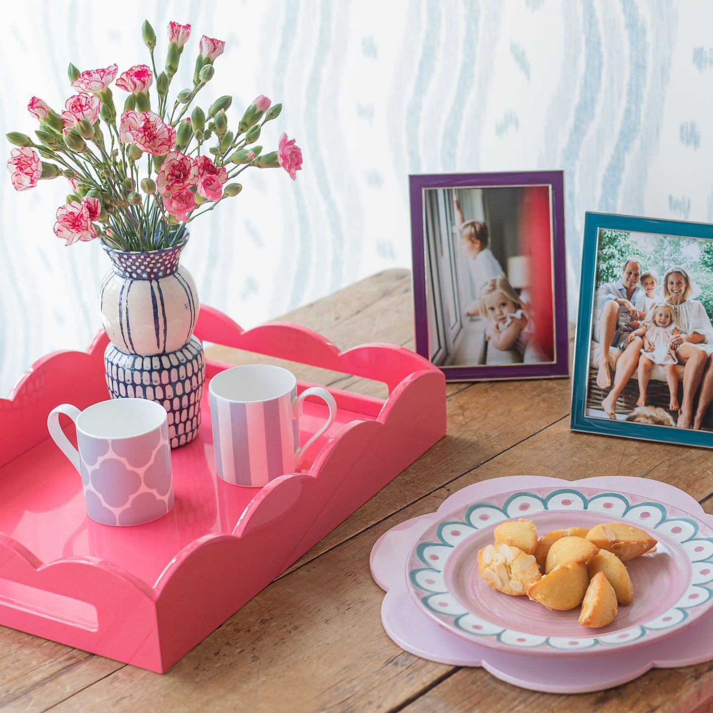 Pale Pink Lacquer Placemats – Set of 4 - Addison Ross Ltd UK