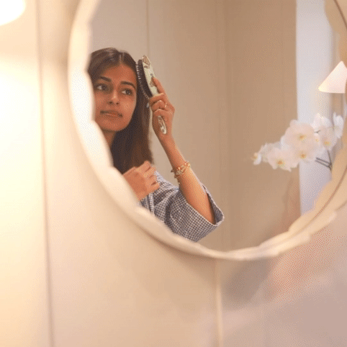 Pale Pink Medium Scallop Round Mirror - Addison Ross Ltd UK