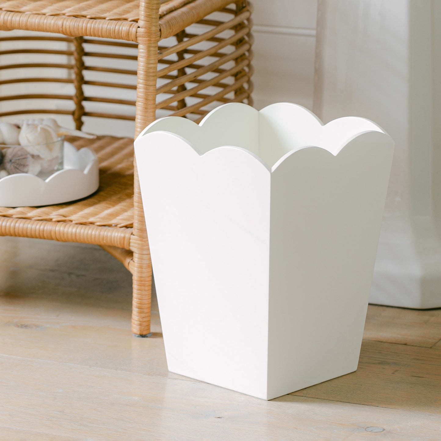 Scalloped Bin White - Addison Ross Ltd UK
