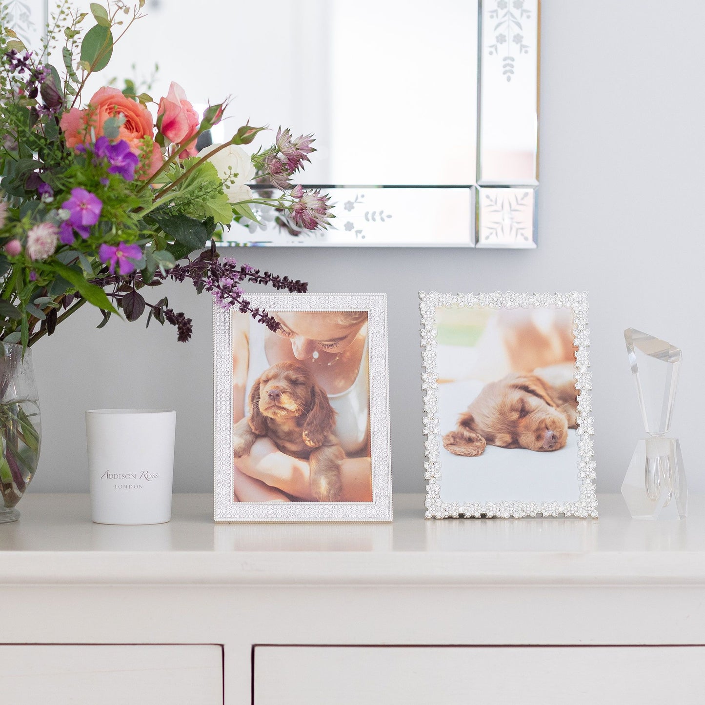Silver Florence Diamante Frame - Addison Ross Ltd UK