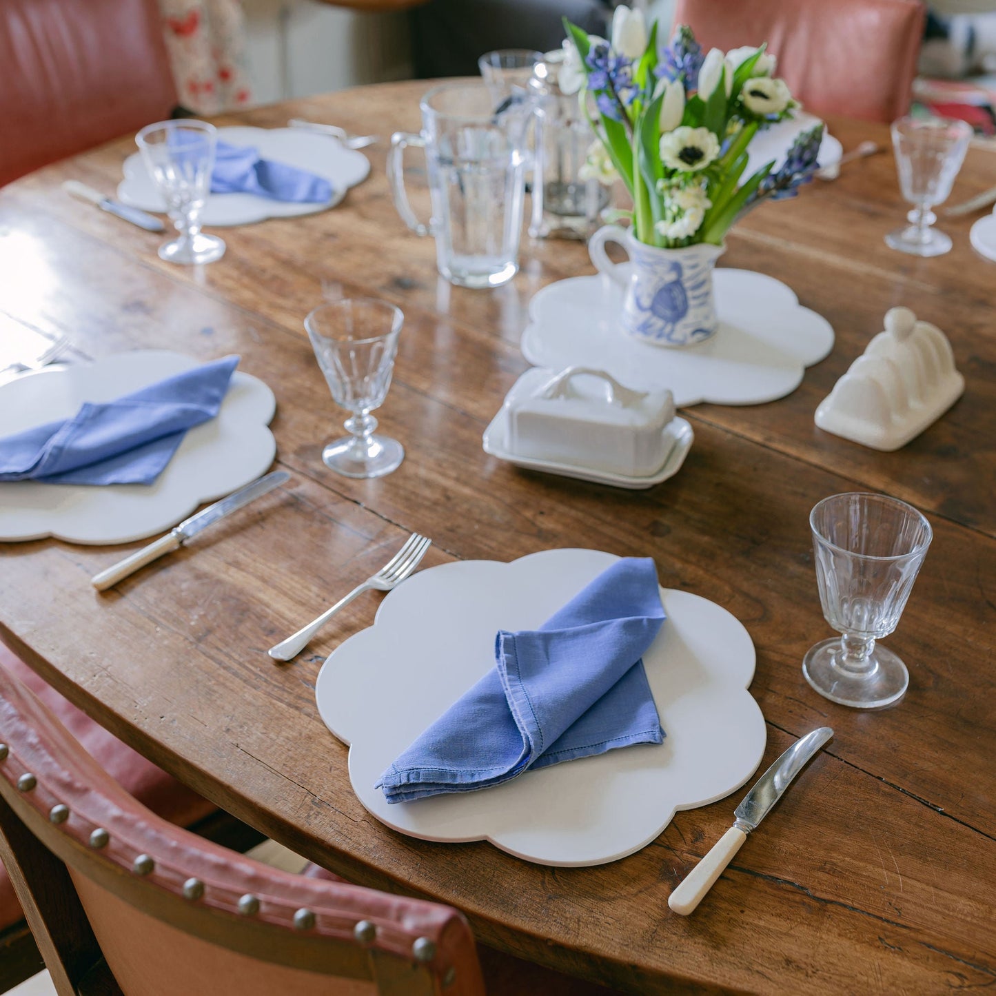 White Lacquer Placemats – Set of 4 - Addison Ross Ltd UK