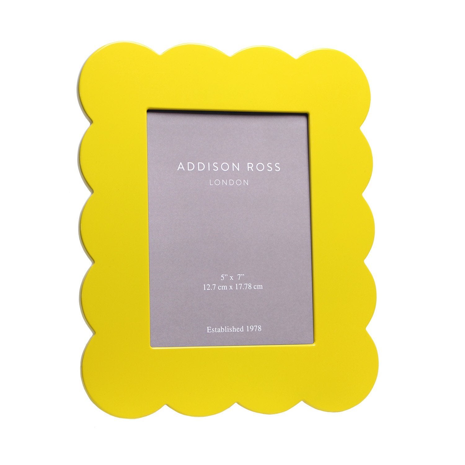 Yellow Scalloped Lacquer Photo Frame - Addison Ross Ltd UK