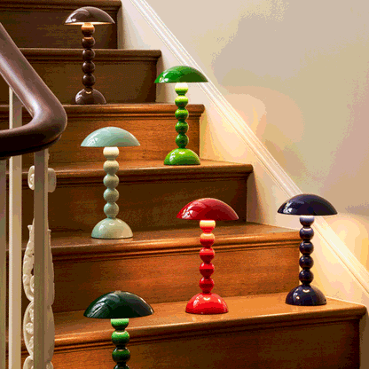 Navy Lacquer Rechargeable Bobbin LED Lamp