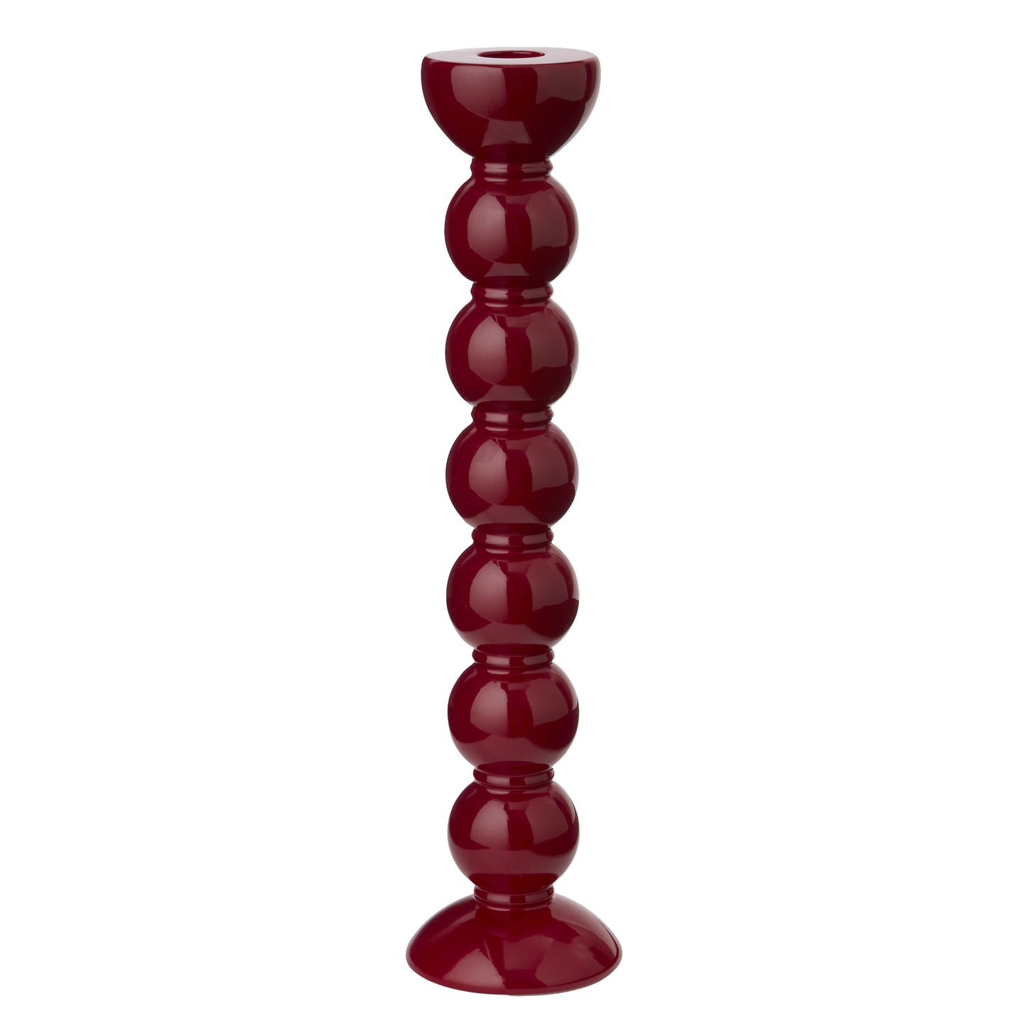 Addison Ross: Extra Tall Cherry Bobbin Candlestick - 33cm