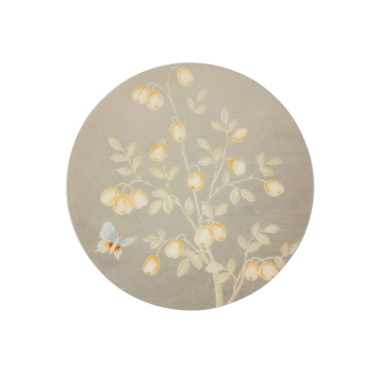 Grey Chinoiserie Coasters - Set of 4