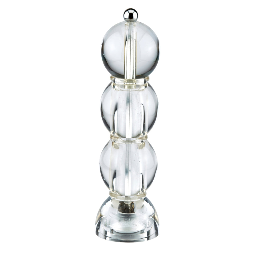 Clear Icy Bobbin Salt or Pepper Mill