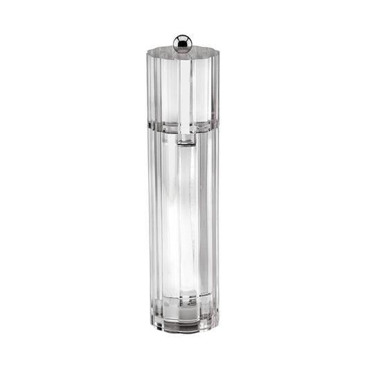 Clear Icy Flute Salt or Pepper Mill
