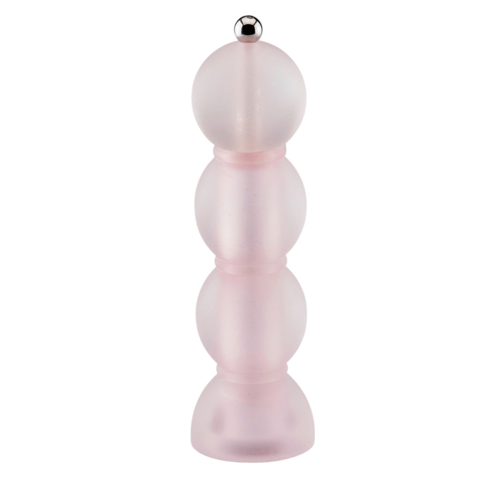 Pale Pink Frosty Bobbin Salt or Pepper Mill
