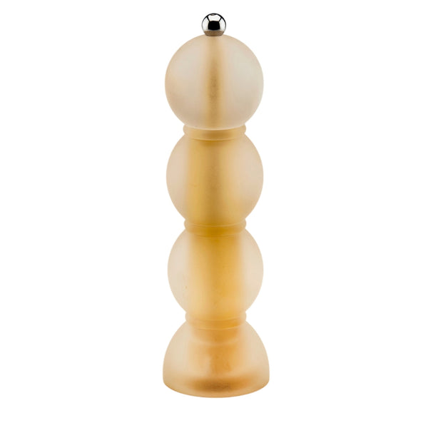 Amber Frosty Bobbin Salt or Pepper Mill