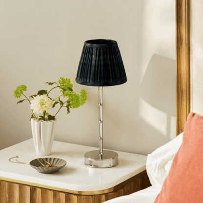 Navy Tartan Empire Lampshade - 16cm