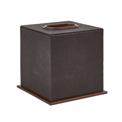 Anthracite Faux Shagreen Tissue Box - Addison Ross Ltd UK