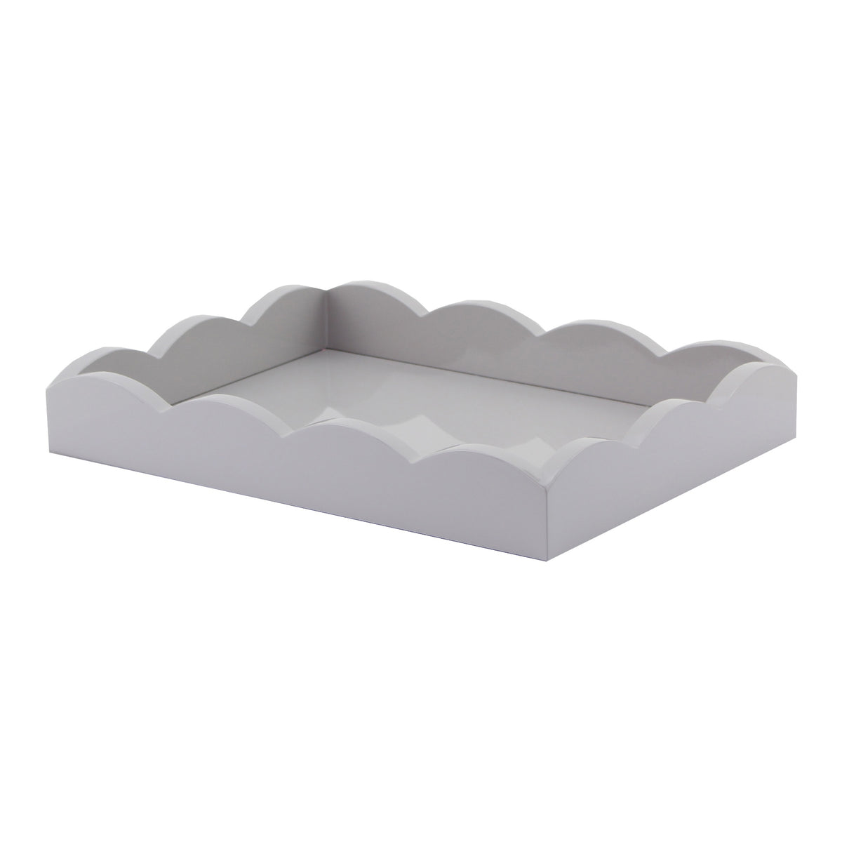 Chiffon Small Lacquered Scalloped Tray