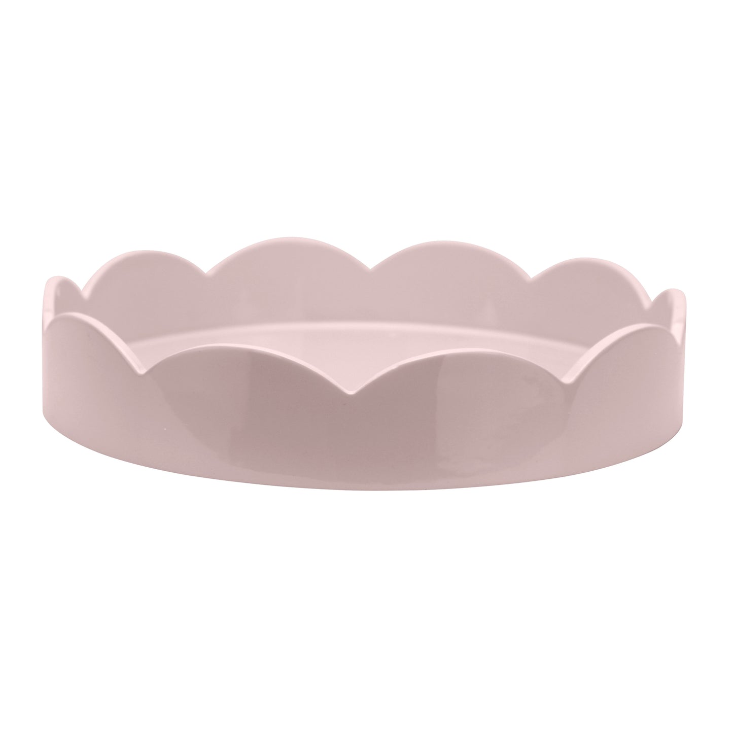 Pale Pink Small Round Scallop Tray - Addison Ross Ltd UK