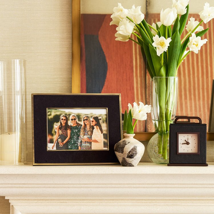 Anthracite Faux Shagreen Carriage Clock – Addison Ross Ltd UK