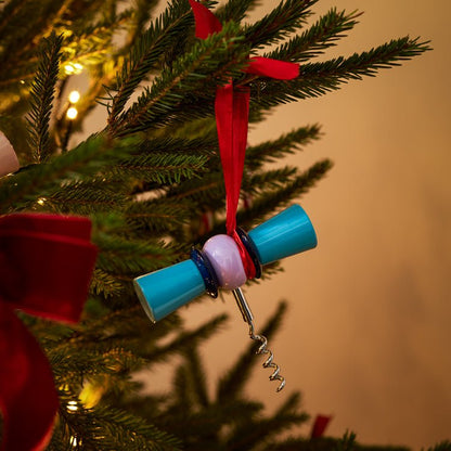 Bow Tie Corkscrew Aqua & Lilac - Addison Ross Ltd UK