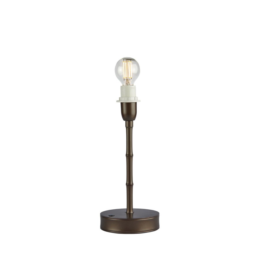 Bronze Bamboo Rechargeable Lamp Base - 25cm - Addison Ross Ltd UK