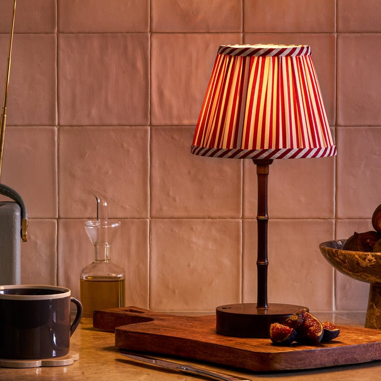 Bronze Bamboo Rechargeable Lamp Base - 25cm - Addison Ross Ltd UK