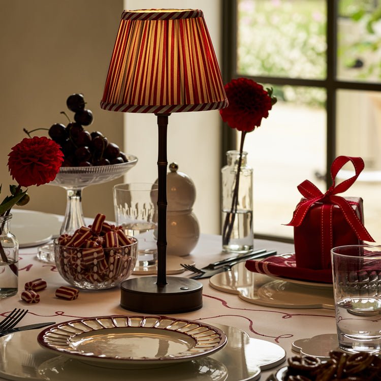 Bronze Bamboo Rechargeable Lamp Base - 30cm - Addison Ross Ltd UK