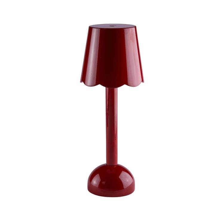 Burgundy Scallop Rechargeable LED Lamp - Addison Ross Ltd UK