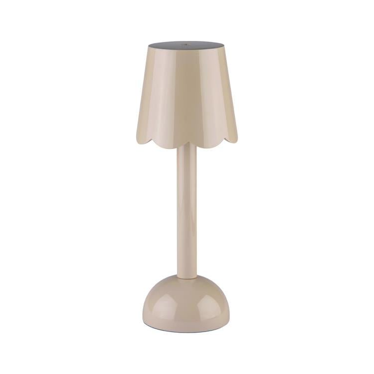 Cappuccino Scallop Rechargeable LED Lamp - Addison Ross Ltd UK