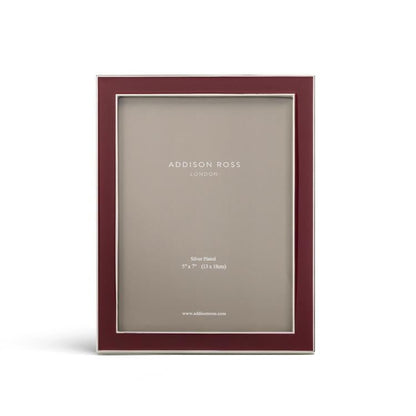 Cherry Enamel & Silver Frame - Addison Ross Ltd UK