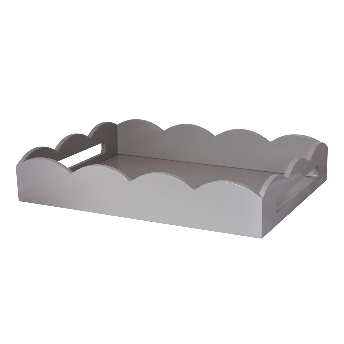 Chiffon Medium Lacquered Scallop Serving Tray