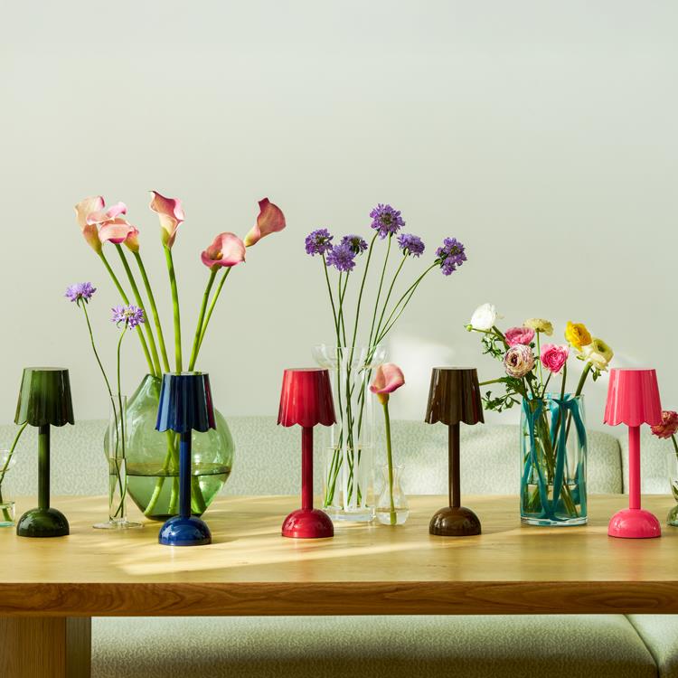 Chocolate Scallop Rechargeable LED Lamp - Addison Ross Ltd UK