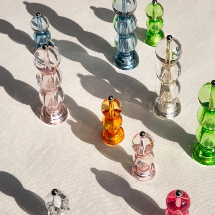 Clear Icy Bobbin Salt or Pepper Mill - Addison Ross Ltd UK