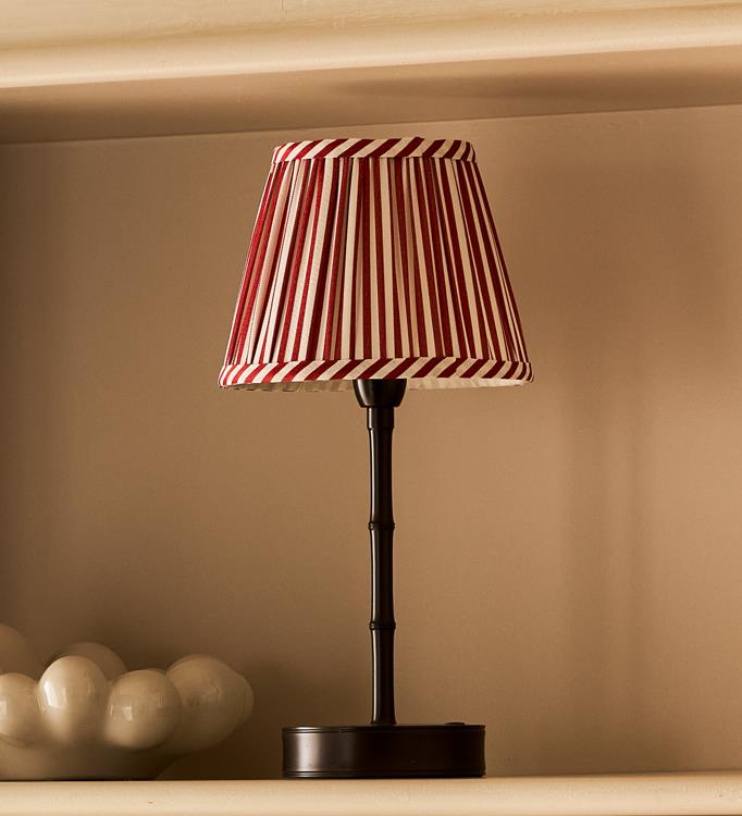 Empire Lampshade Red Stripe 16cm - Addison Ross Ltd UK