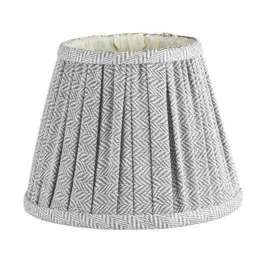Herringbone Light Grey Empire Lampshade - 16cm - Addison Ross Ltd UK