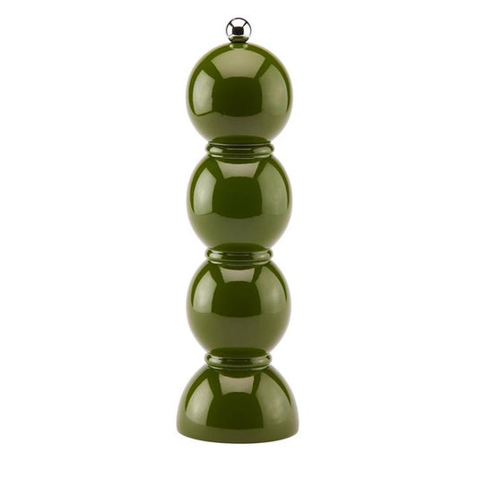 Khaki Bobbin Lacquer Salt or Pepper Mill - Addison Ross Ltd UK