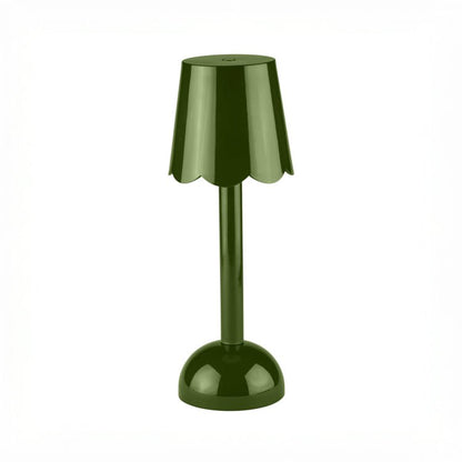 Khaki Green Scallop Rechargeable LED Lamp - Addison Ross Ltd UK
