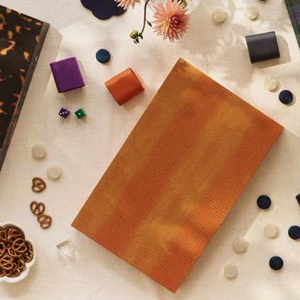 Lacquer Backgammon Set Orange Crocodile - Addison Ross Ltd UK