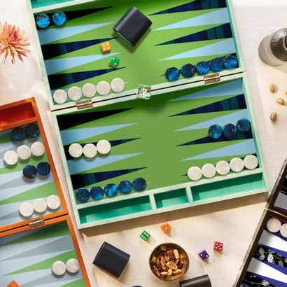 Lacquer Backgammon Set Tartan - Addison Ross Ltd UK