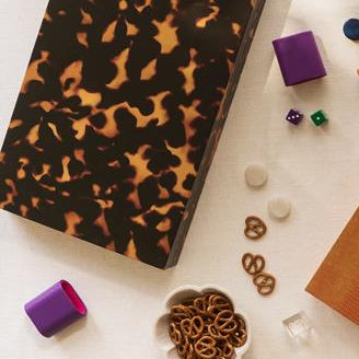 Lacquer Backgammon Set Tortoiseshell - Addison Ross Ltd UK