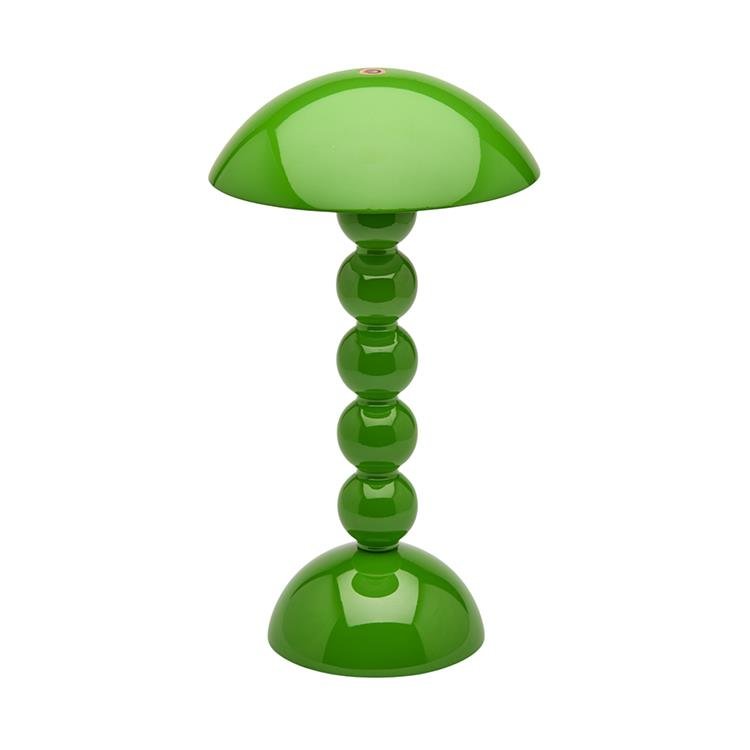 Leaf Green Lacquer Rechargeable Bobbin LED Lamp - Addison Ross Ltd UK